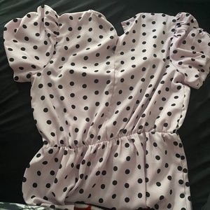 Wishing Waves Pink Polka Dot Top